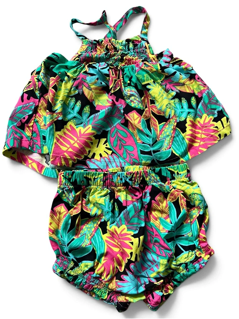 Baby Girl Hawaiian Style 3-Set Bundle, 6 months